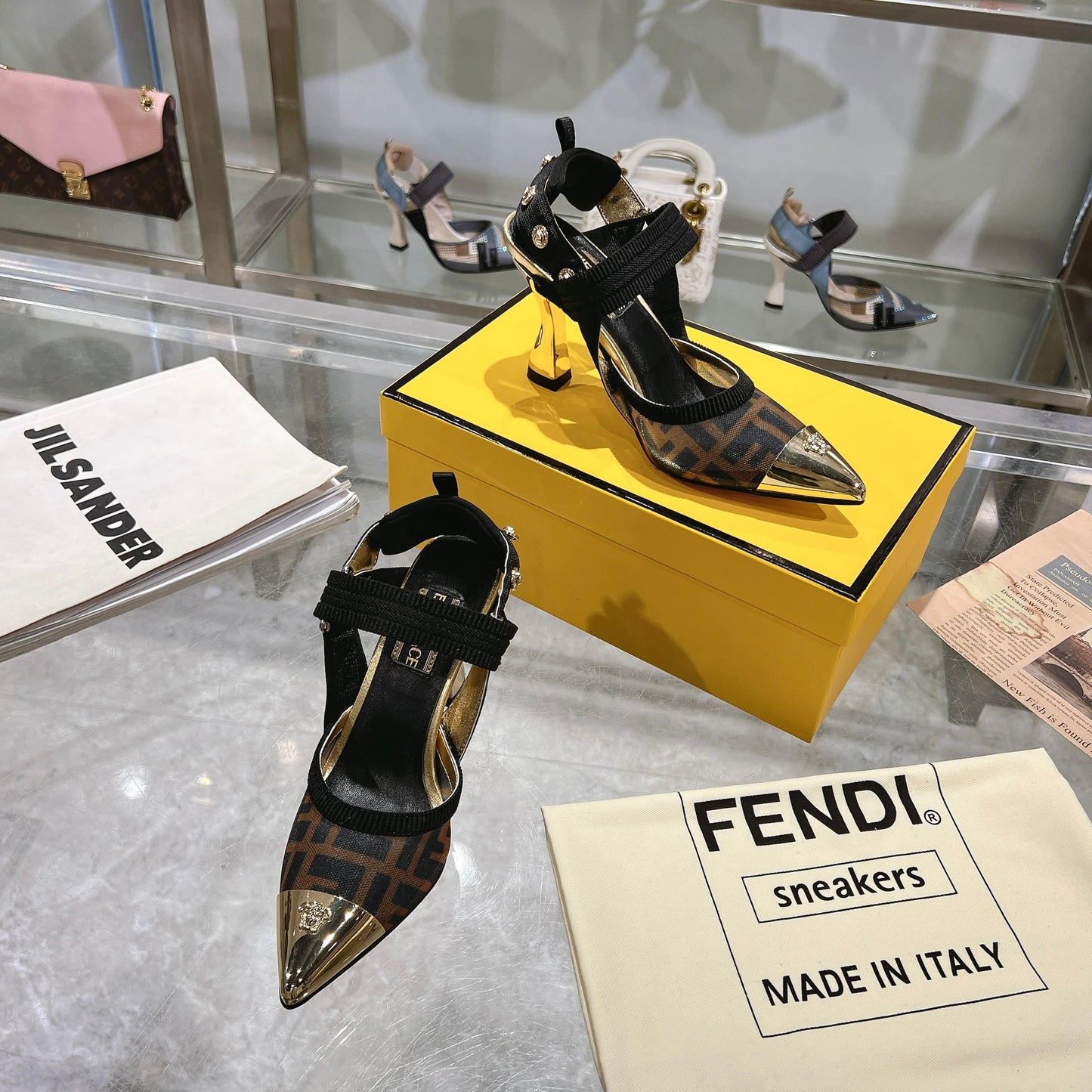FD fashion printed pointed high heels 0725031801
