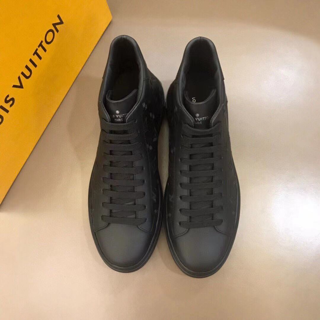 HIGHT-TOP BLACK MONOGRAM LUXEMBOURG SNEAKER