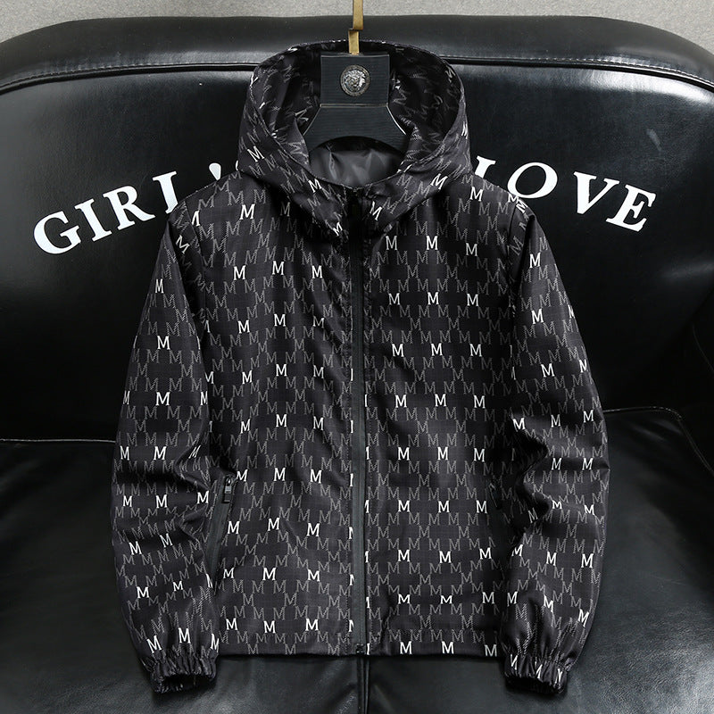 Slim-Fit Hooded Fashion Lightweight Jacket 1025082812