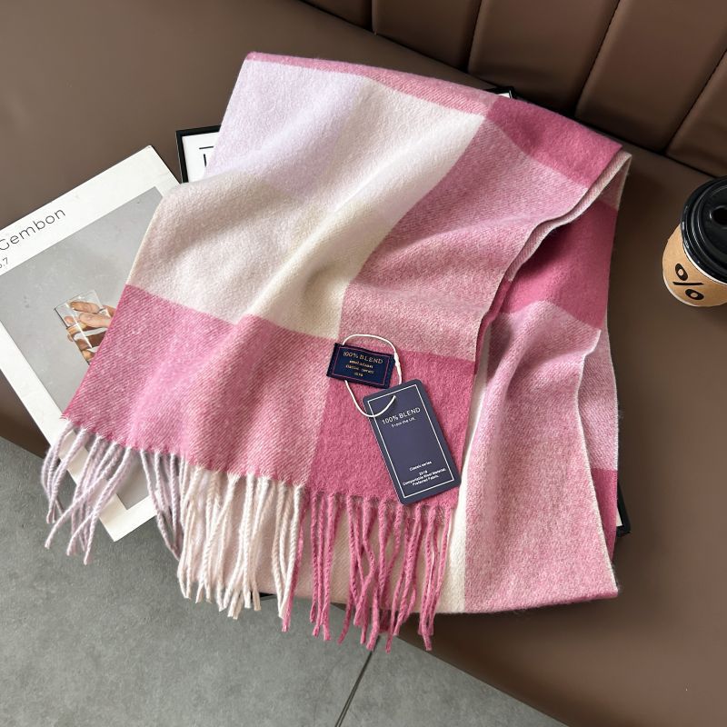 Classic checkered print high-end scarf 1025082215