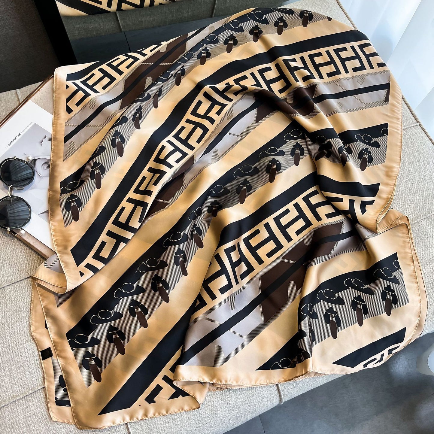 Fashion and versatile long silk scarf 1025082216