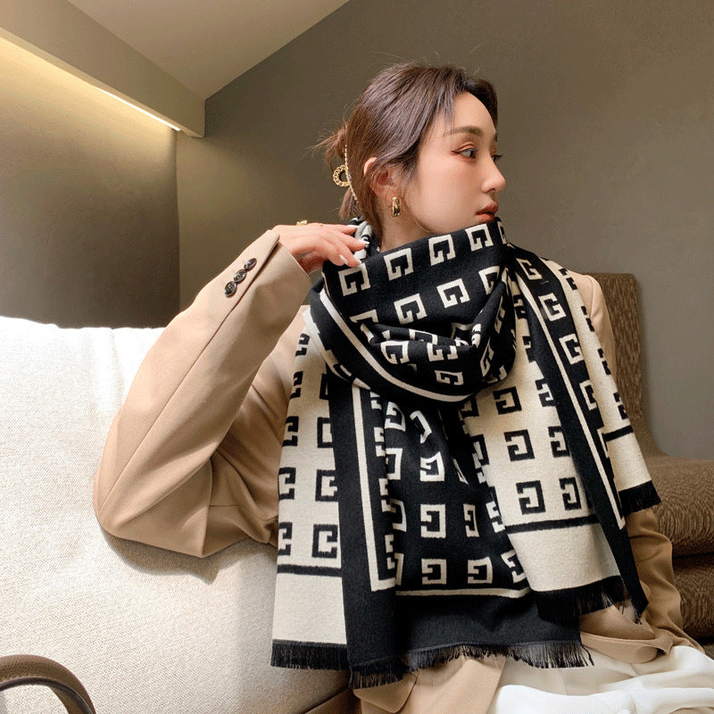 High - end sense all - match scarf 1025082203