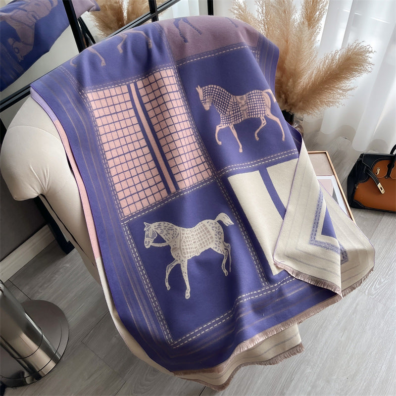 New thick jacquard scarf 1025082219