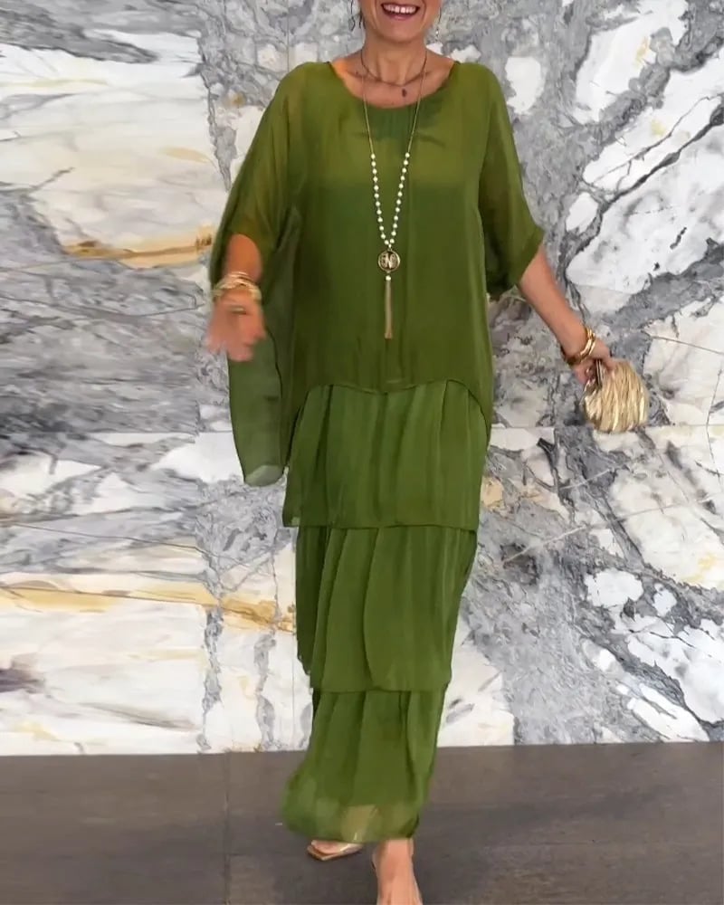 π ARTISTIC STYLE LOOSE DRESS