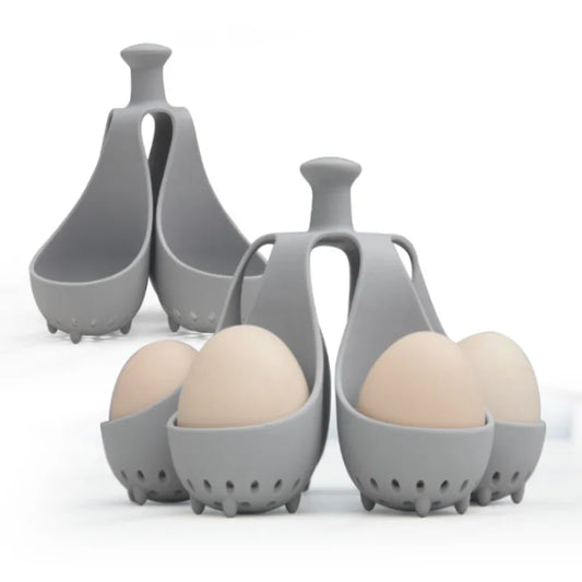 High Quality Silicone Egg Holder Not Stick High Temperature Resistant Safe Cooking Boiled Food Storage Container