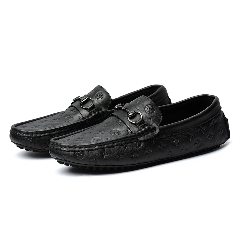 Fashion Men's Loafers Round Toe Caps Italian Handmade Shoes 1025073105