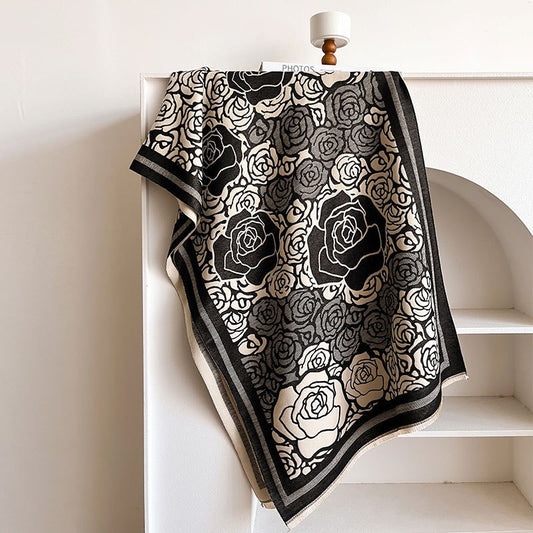 New thick jacquard scarf 1025082217