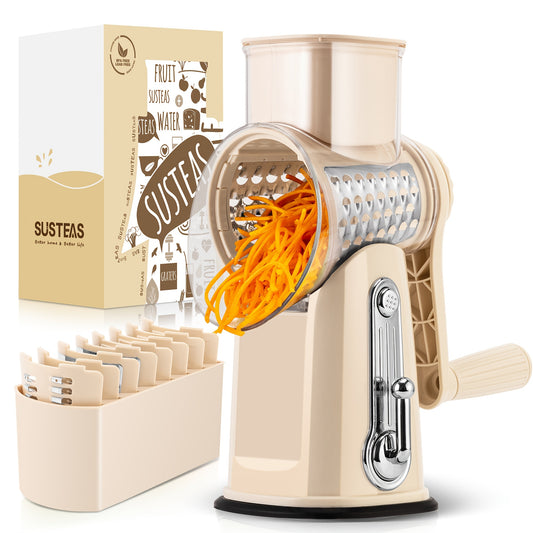 Hand-held Rotary Cheese Grinder｜Vegetable Chopper, Non-Electric Tool